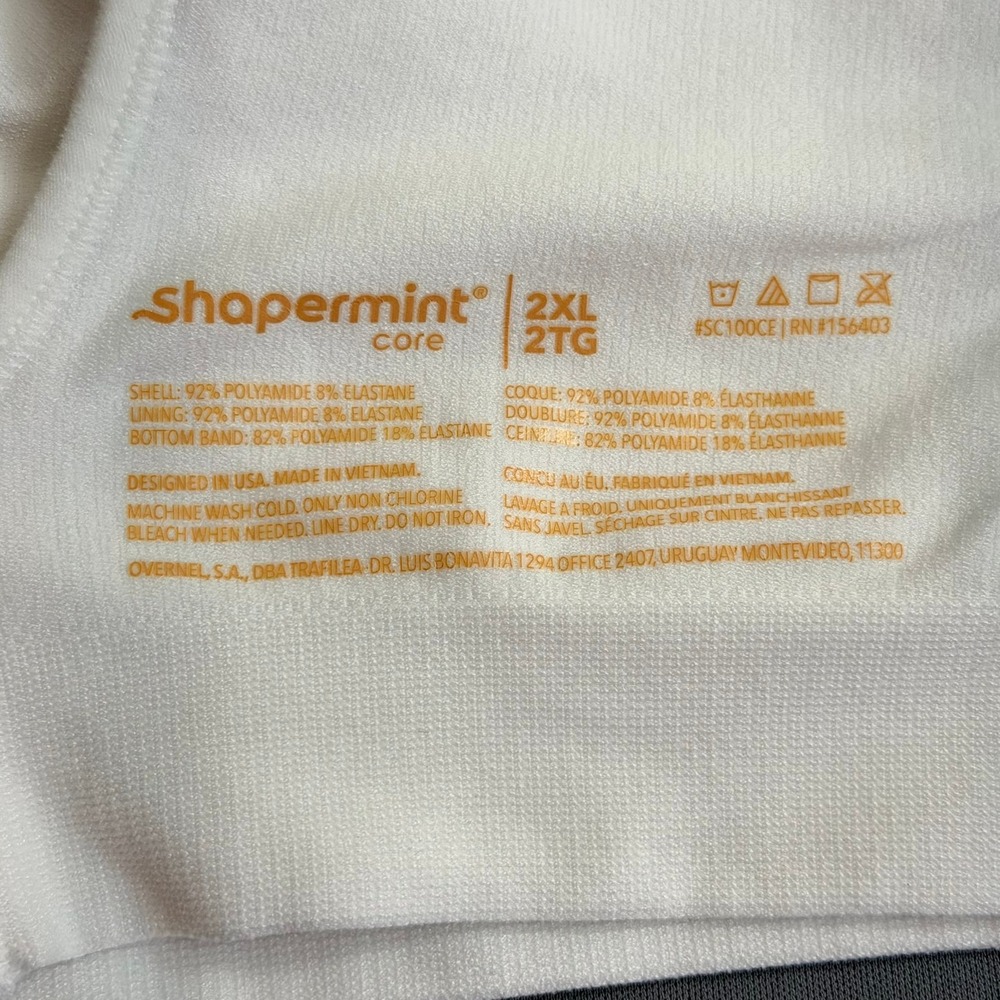 Shapermint Women Scoop Neck Bra 2XL White Wireless Seamless Athleisure Everyday - Picture 2 of 7